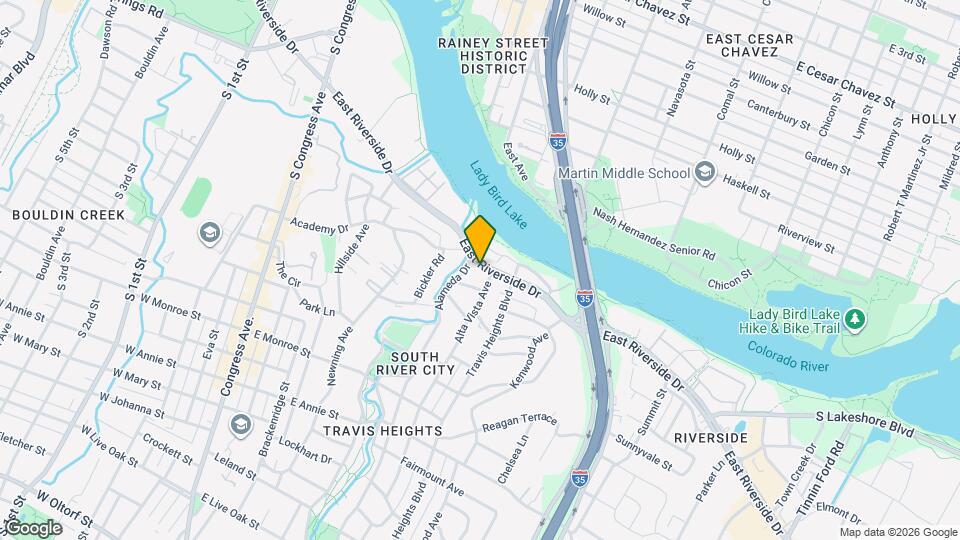 807 E Riverside Dr Map and Location Details