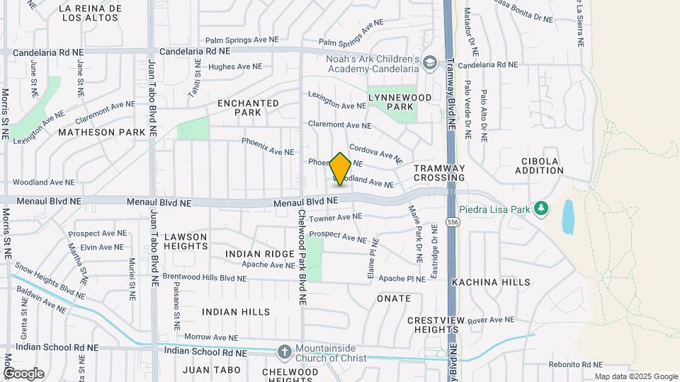 12117 Menaul Blvd NE Map and Location Details