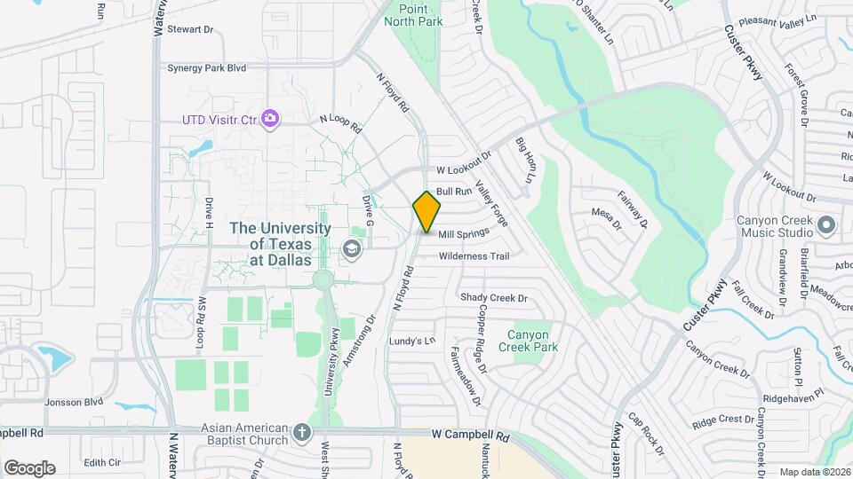 1137 Mill Springs Map and Location Details