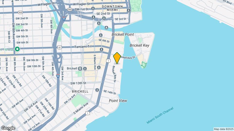 999 Brickell Bay Dr, Unit #209 Map and Location Details