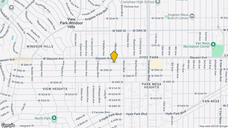 3653 W 58th Pl Map and Location Details