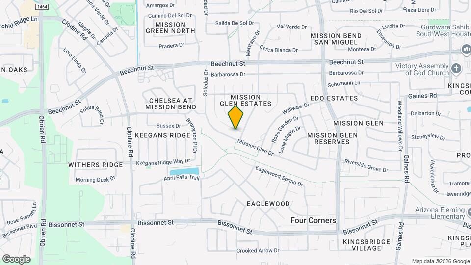 16111 April Ridge Dr Map and Location Details