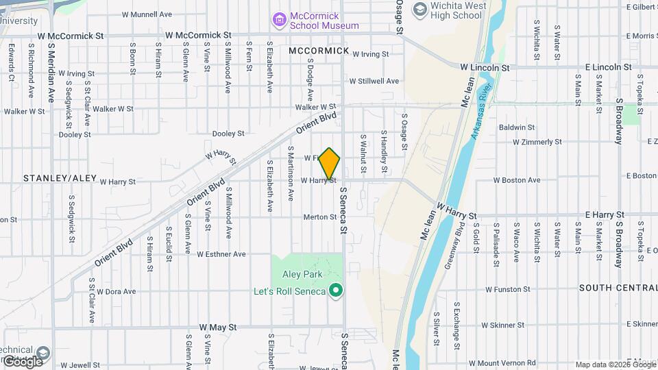 1121 W Harry St Map and Location Details