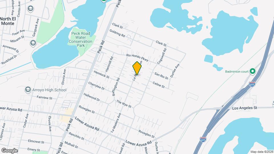 5250 La Madera Ave Mapa y Detalles de la Ubicación