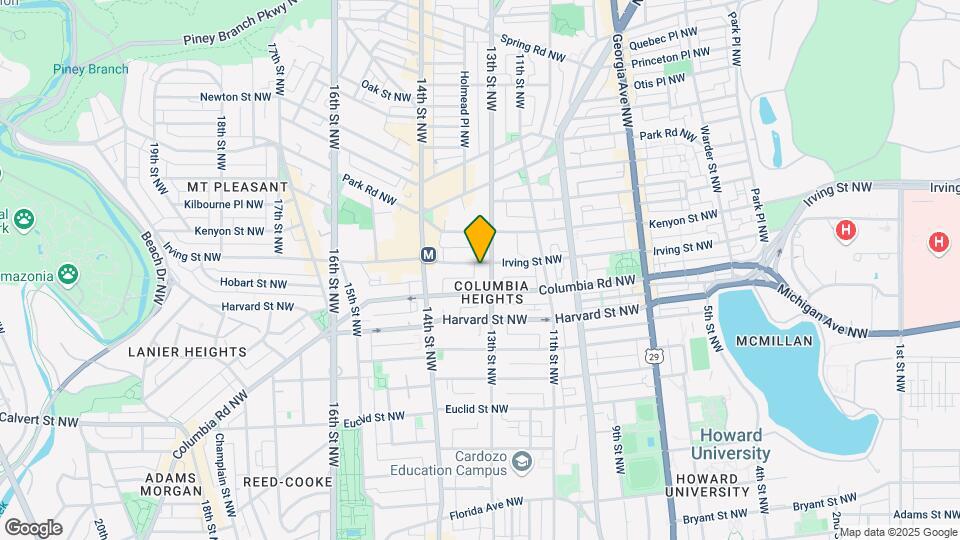 1310 Irving St NW Map and Location Details