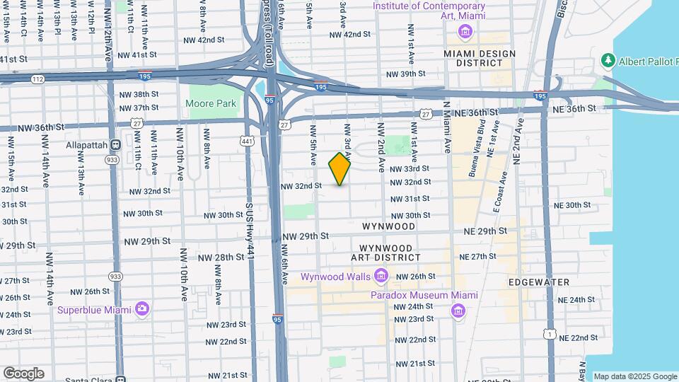 320 NW 32nd St, Unit B7 Map and Location Details