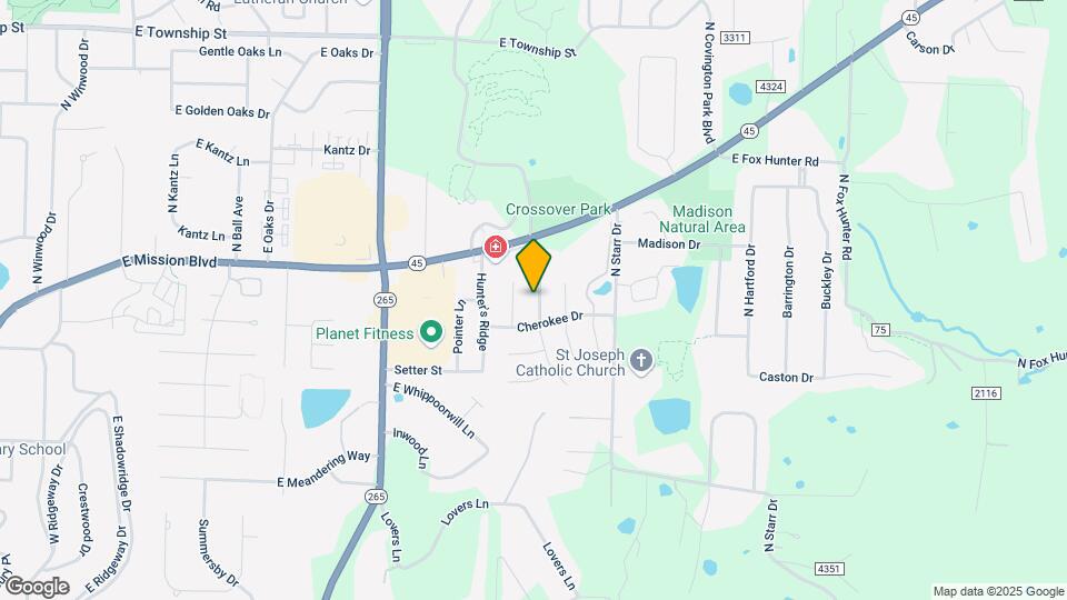 3741 N Whippoorwill Ct Map and Location Details