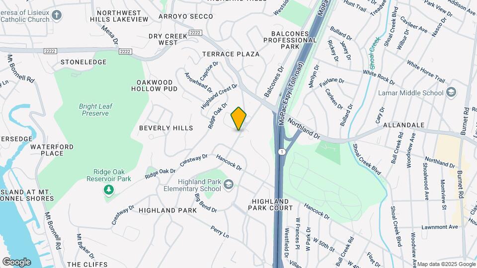 5320 Balcones Dr Map and Location Details