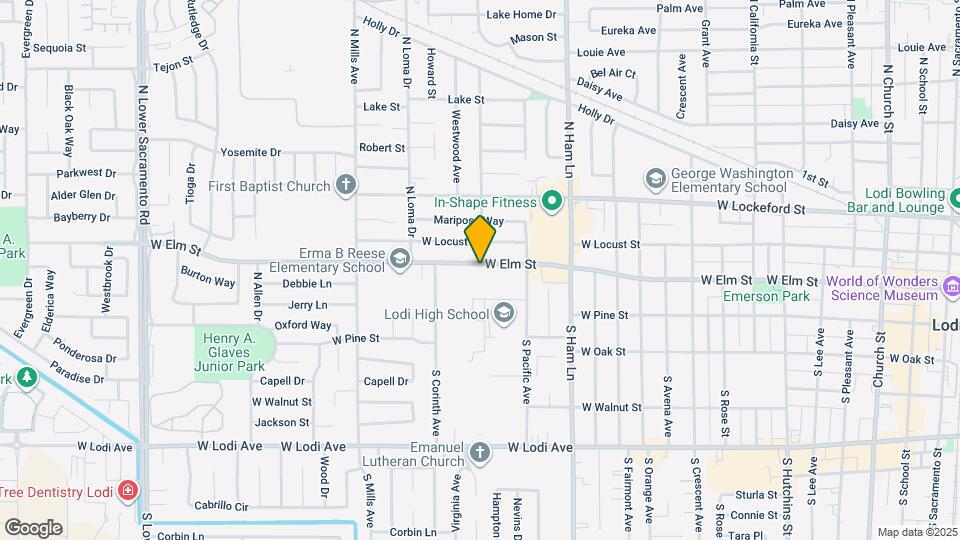 1500 W Elm St Map and Location Details
