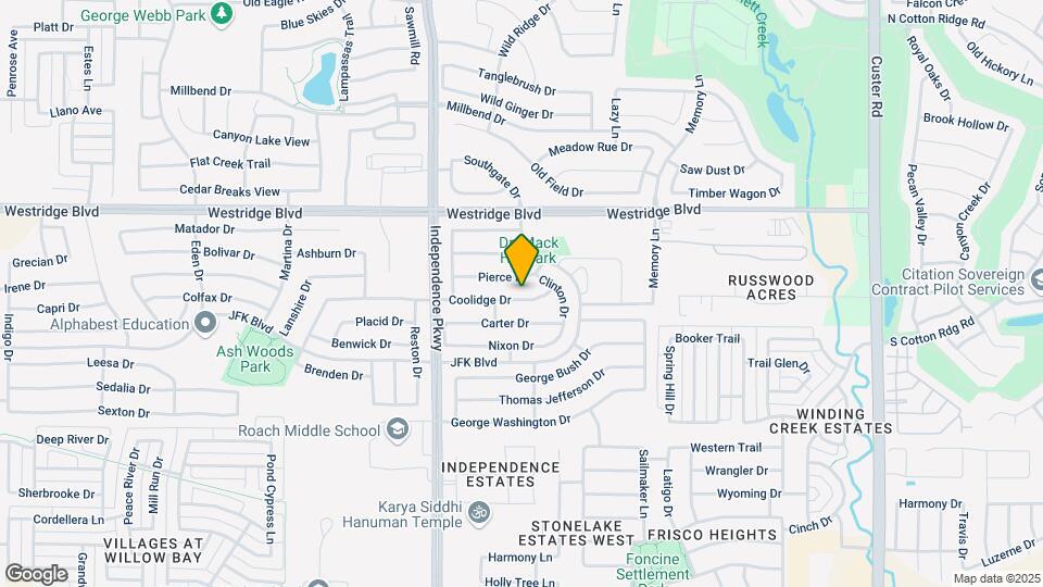 9816 Coolidge Dr Mapa y Detalles de la Ubicación