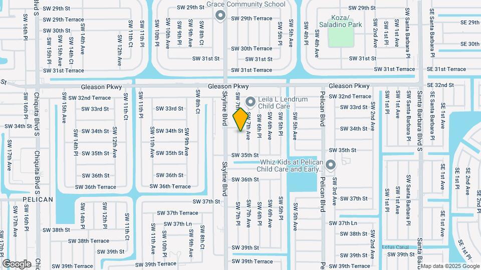 3411 SW 7th Pl Map and Location Details