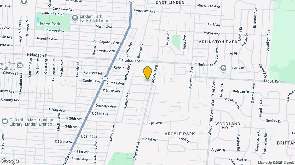 1740 Cordell Ave Map and Location Details