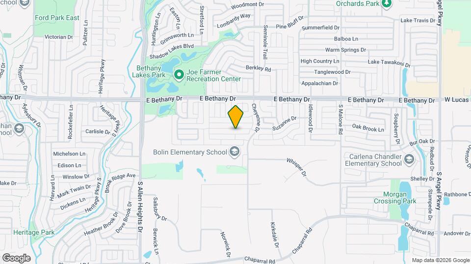 1320 Hillcrest Dr Map and Location Details