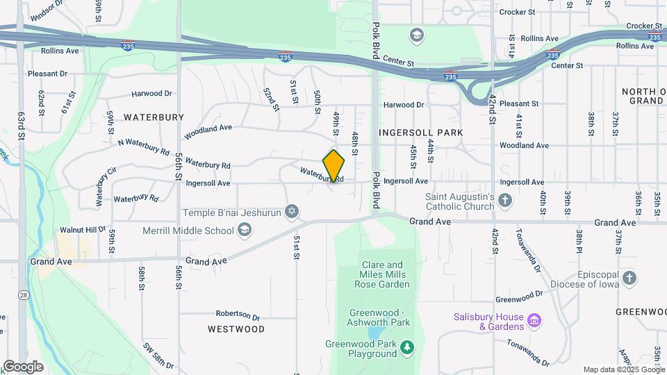 Ingersoll Park Map and Location Details