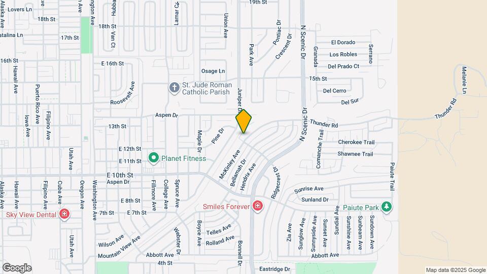 1303 McKinley Ave Map and Location Details