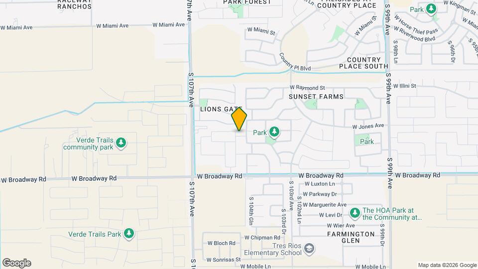 4019 S 105th Dr Mapa y Detalles de la Ubicación