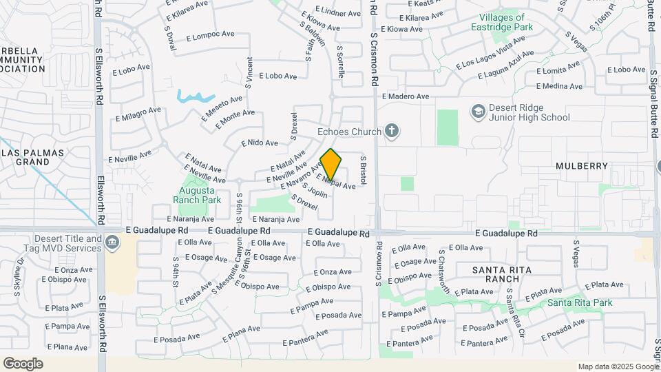 9843 E Nopal Ave Map and Location Details