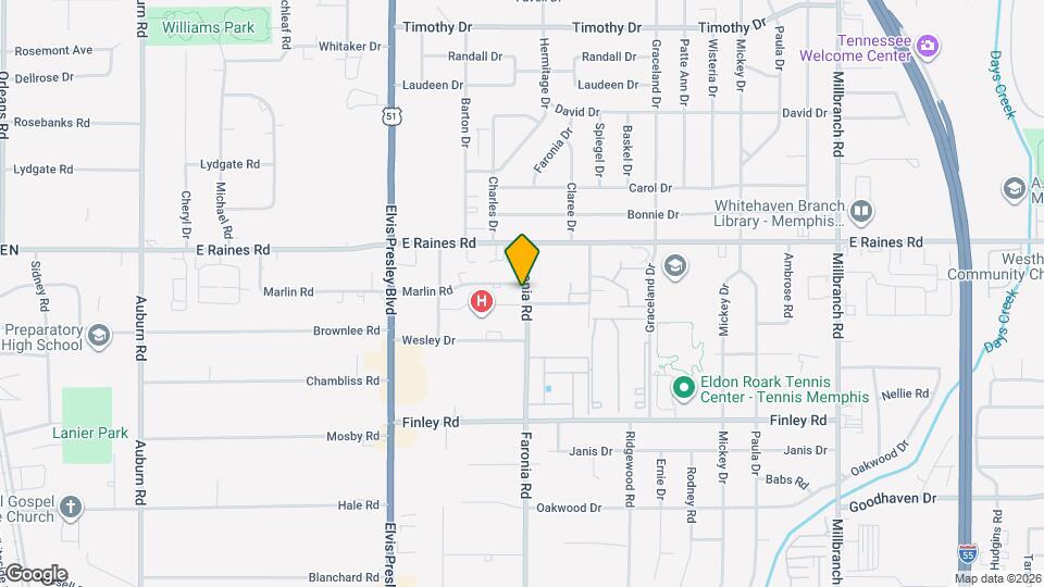 1311 Marlin Rd Map and Location Details