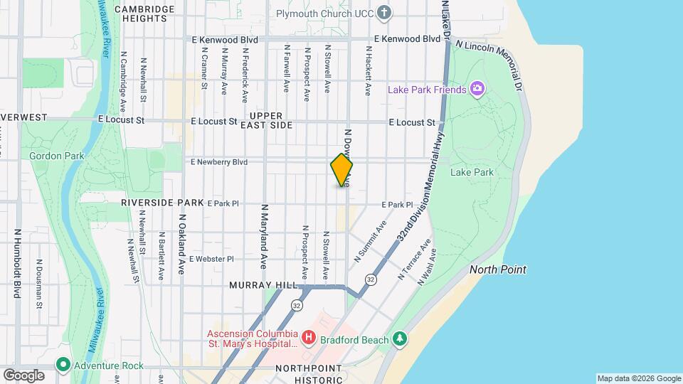 2723 N Downer Ave Map and Location Details