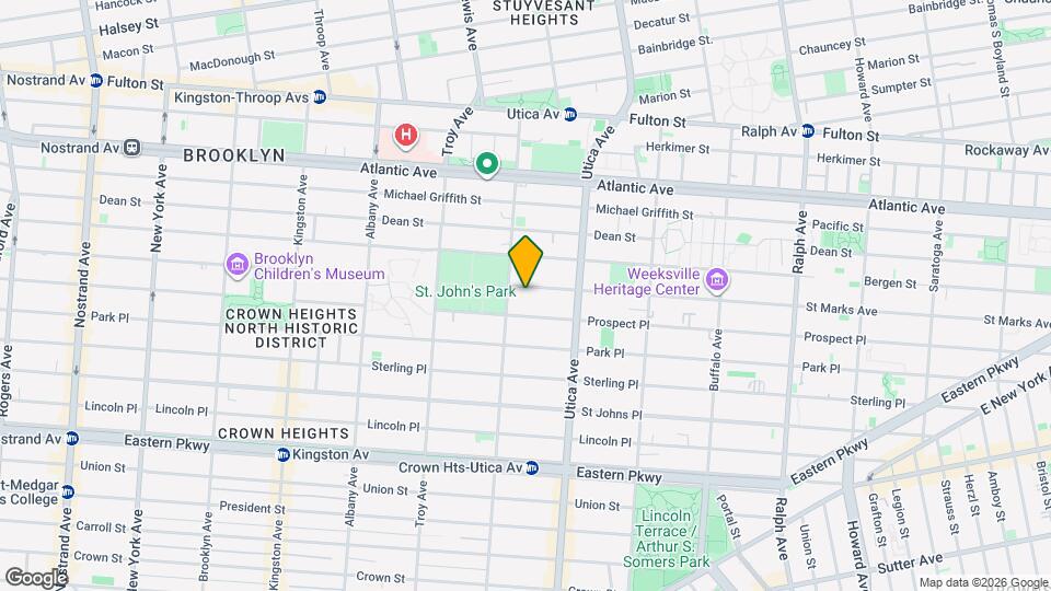 1136 Saint Marks Ave Map and Location Details