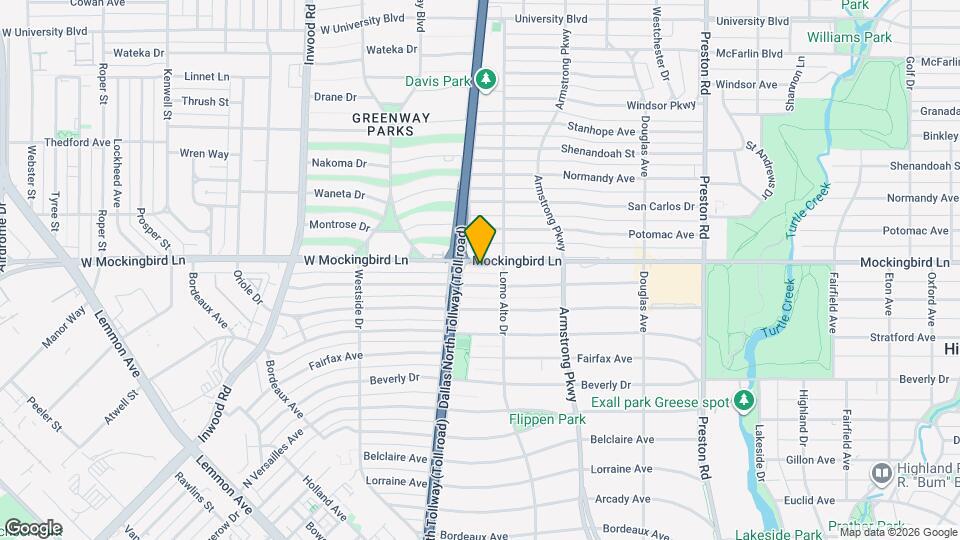 4521 Mockingbird Ln Map and Location Details