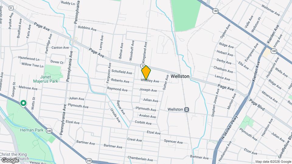 6528 Whitney Ave Map and Location Details