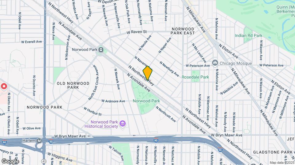 5930 N Northwest Hwy, Unit #1A Map and Location Details
