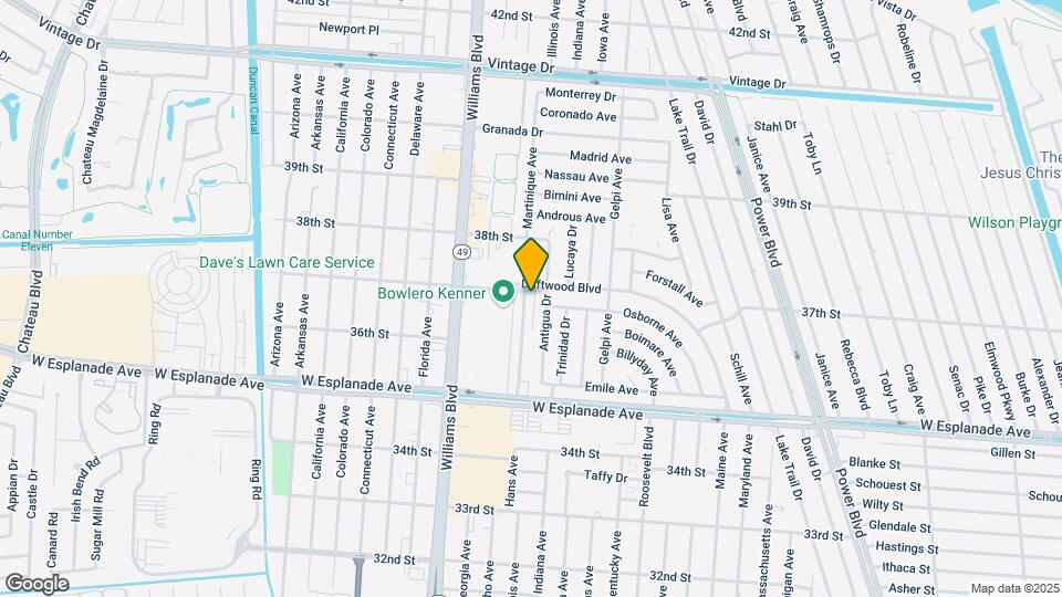 3672 Martinique Ave Map and Location Details