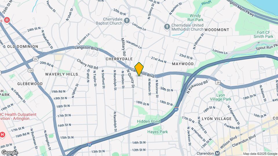 2058 N Oakland St Map and Location Details
