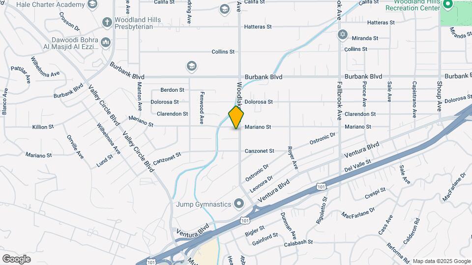 5351 Woodlake Ave Map and Location Details