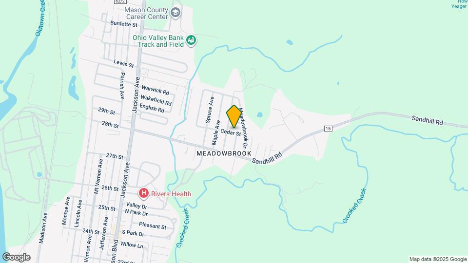 1405 Cedar St Map and Location Details