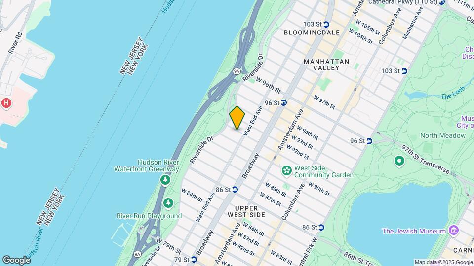 304 W 91st St Map and Location Details