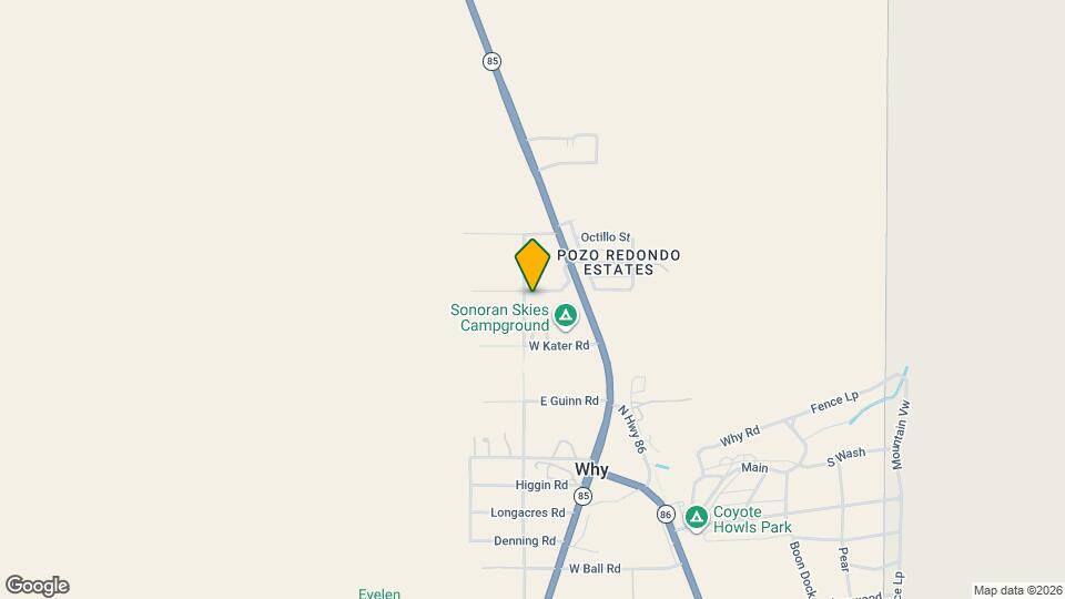 580 N Mesquite Ln Mapa y Detalles de la Ubicación