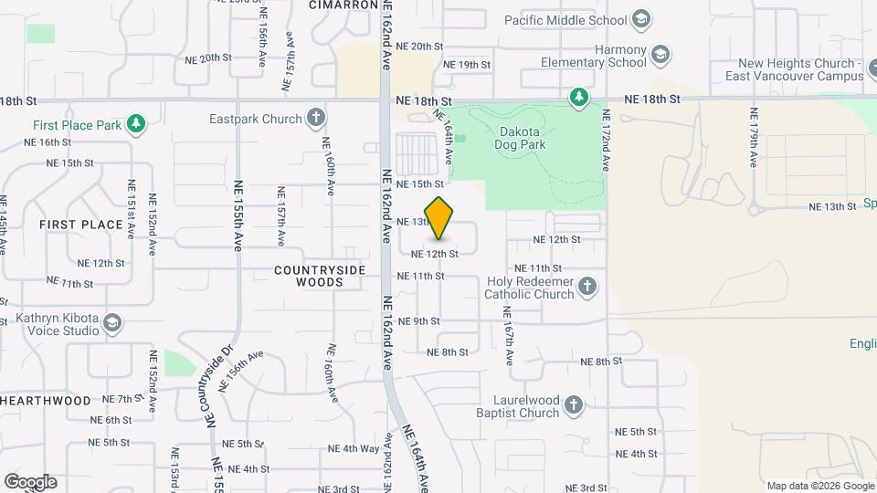 16312 NE 12th St Map and Location Details