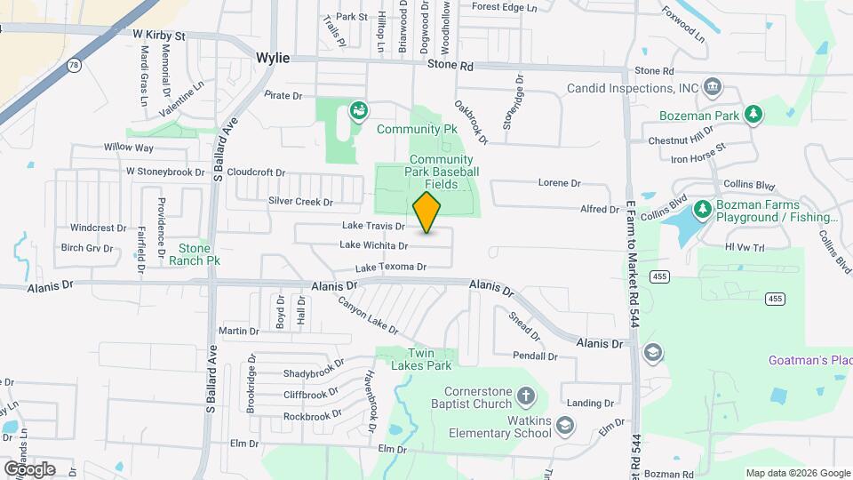 319 Lake Wichita Dr Map and Location Details