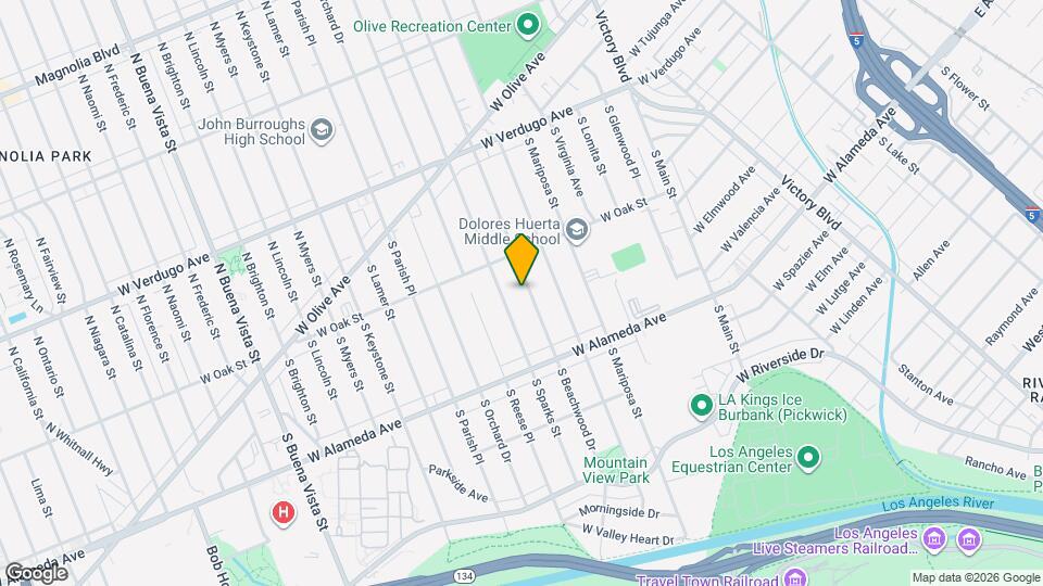 337 S Beachwood Dr Map and Location Details