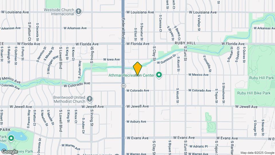 2800 W Mexico Ave Map and Location Details