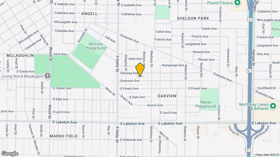 930 Emerson Ave Map and Location Details