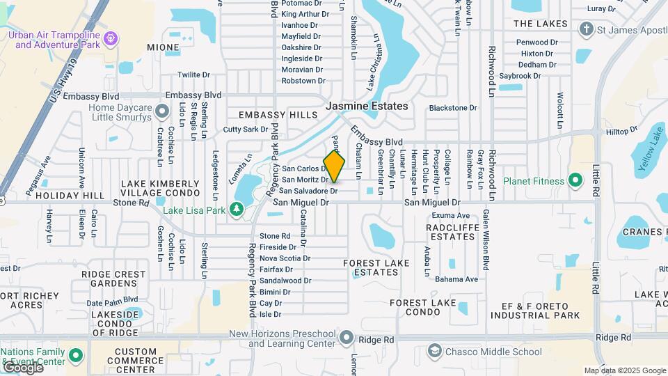 7415 San Salvadore Dr Map and Location Details