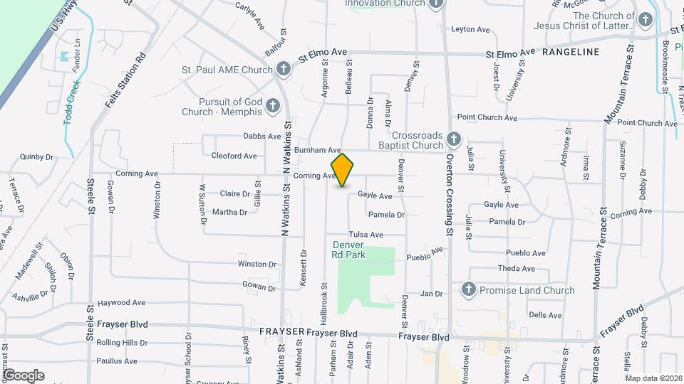 3609 Bigelow St Map and Location Details