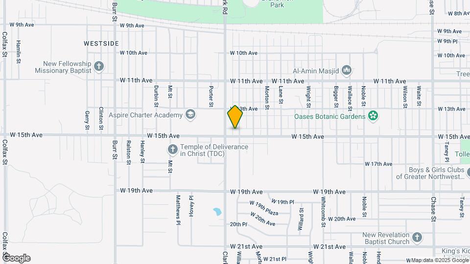 4508 W 15th Ave Map and Location Details