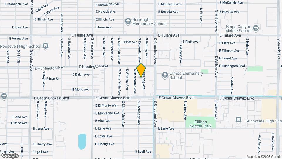 524 S Dearing Ave Map and Location Details