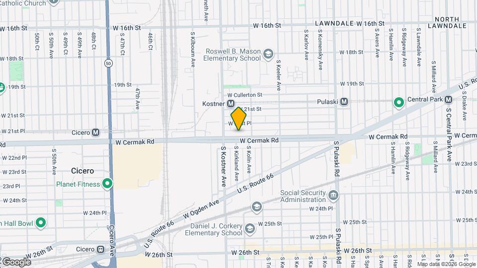 4328 W Cermak Rd, Unit Basement Map and Location Details