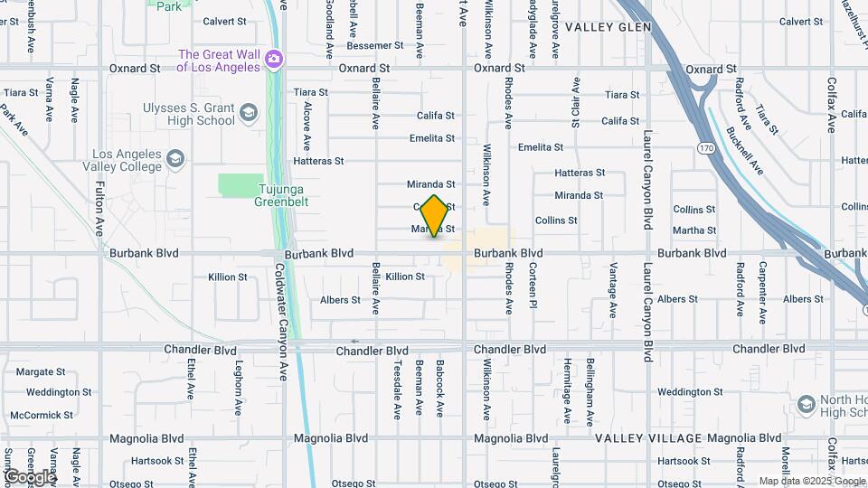 12535 Burbank Blvd Map and Location Details