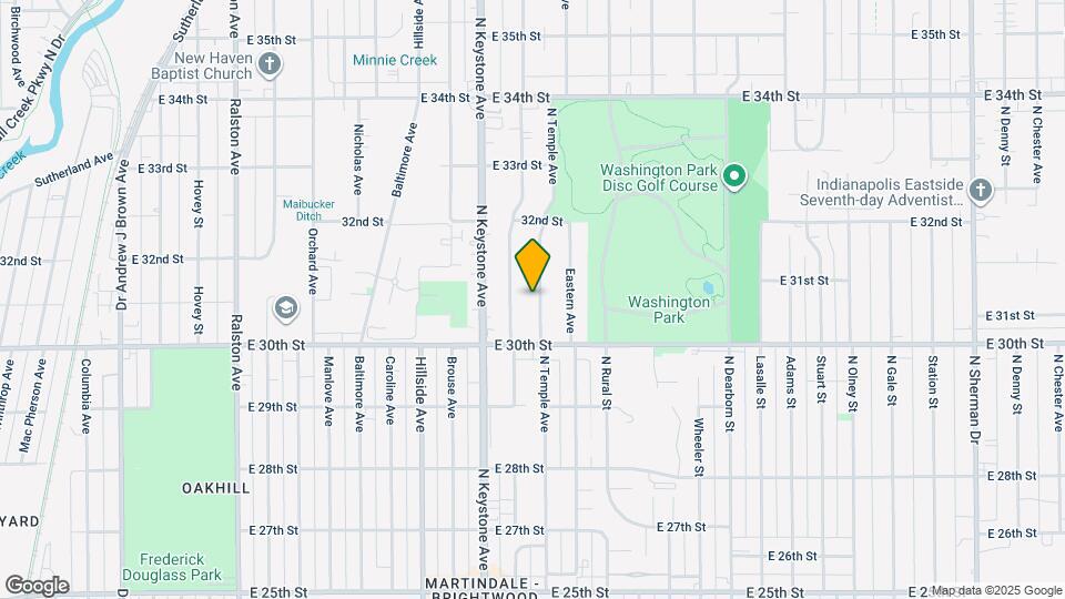 3046 N Temple Ave Map and Location Details