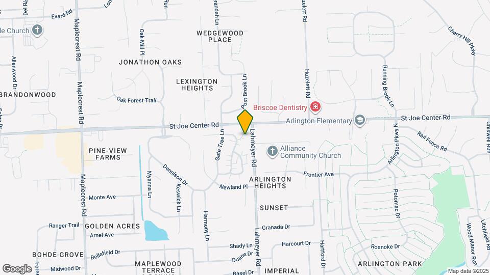 5720 Thornbriar Ln Map and Location Details