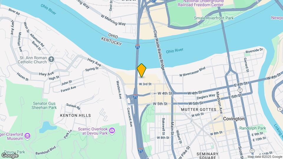 Furnished Studio-Cincinnati - Covington Map and Location Details