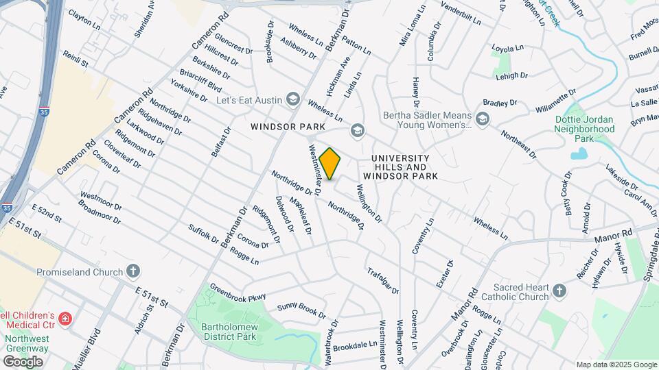 5800 Belmoor Dr Map and Location Details
