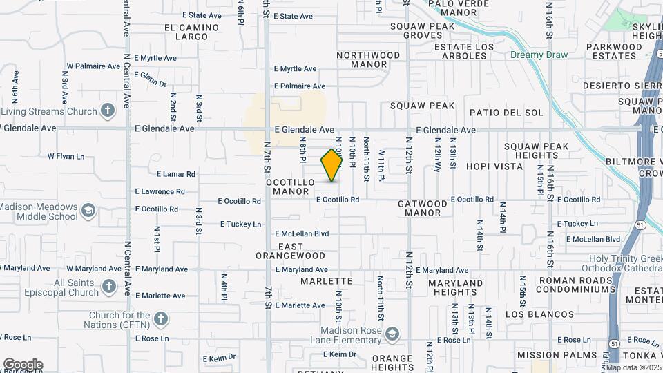 839 E Lawrence Rd Map and Location Details