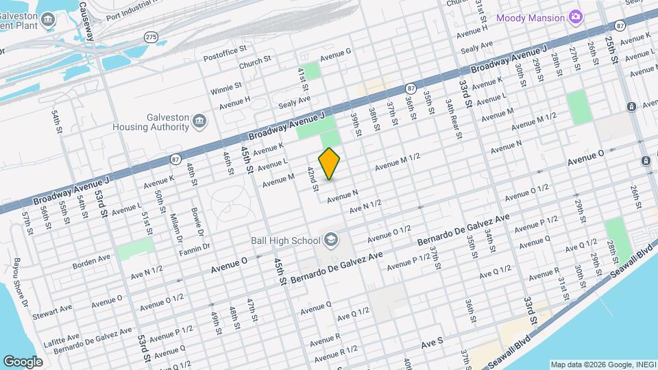4107 Avenue M 1/2 Map and Location Details